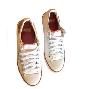 Levi's White and Red Sneakers